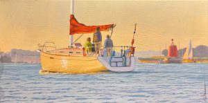 Voilier au petit matin