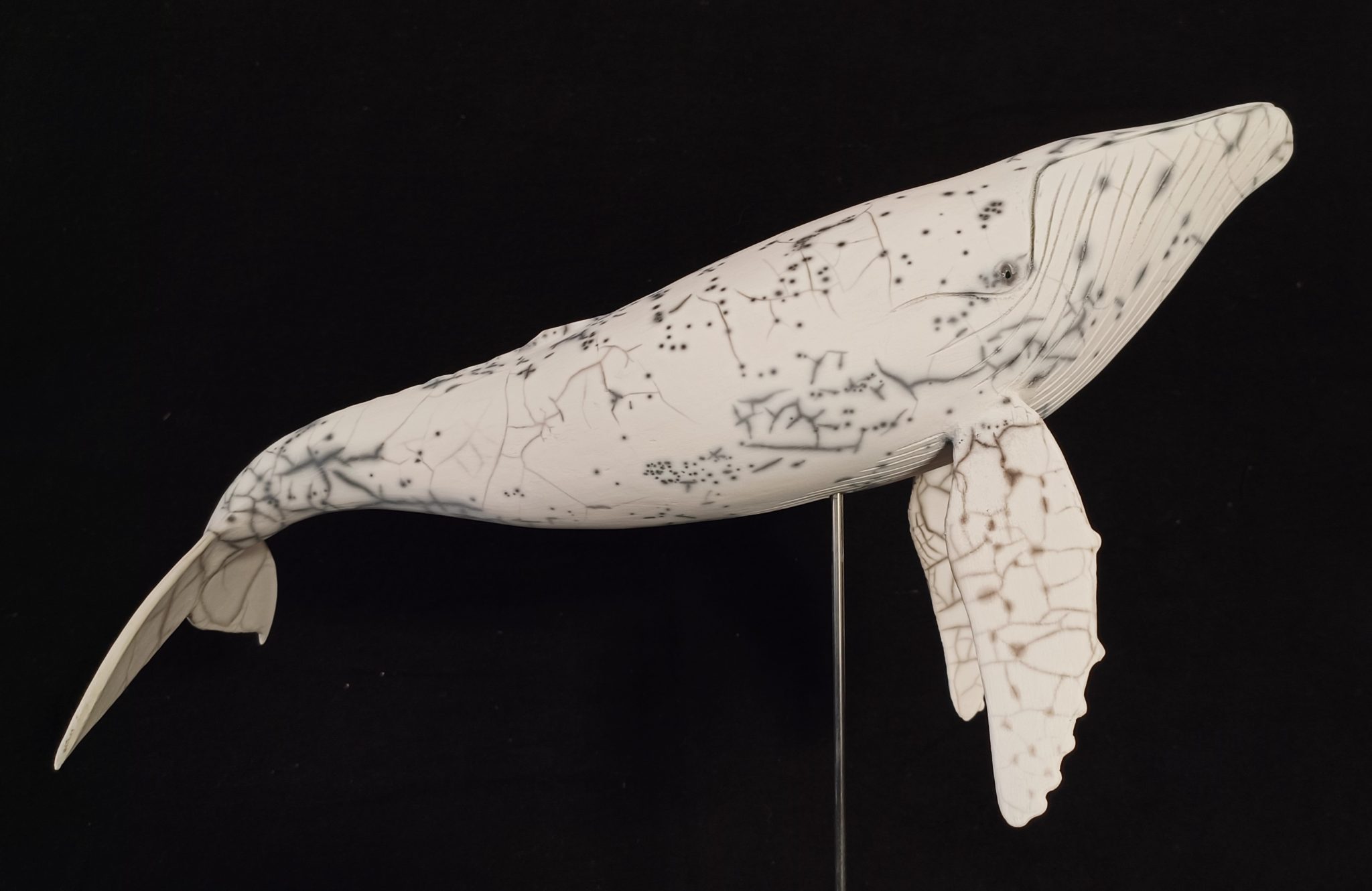Sculpture en raku, oeuvre unique et originale de Laurent Yvelin