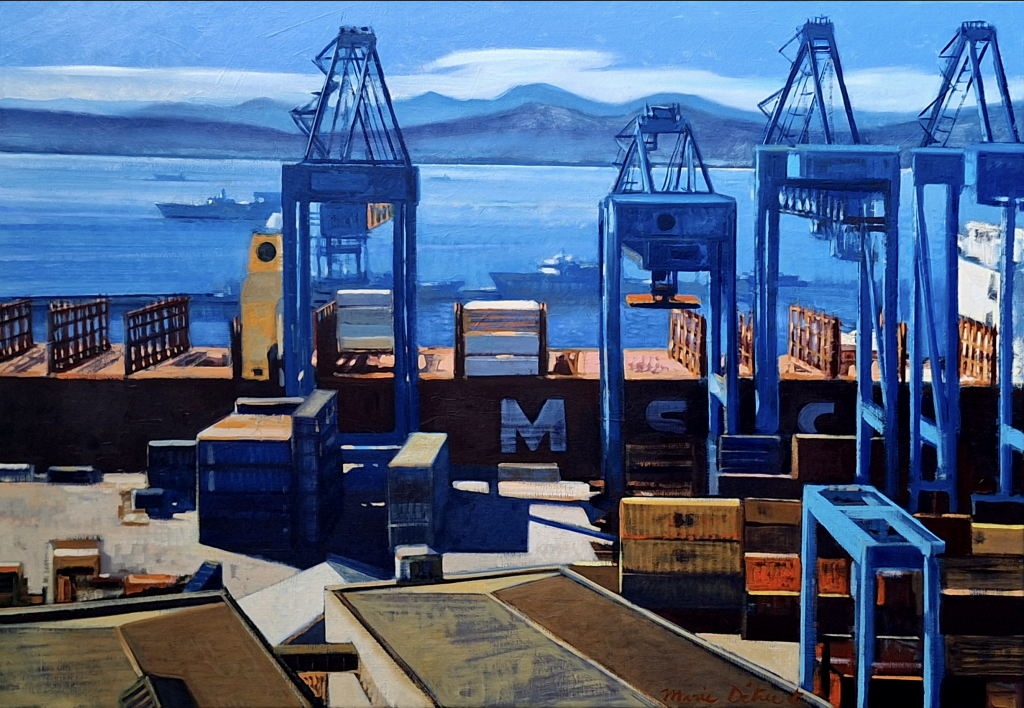 Peinture sur toile, oeuvre unique et originale de Marie Détrée ⚓️