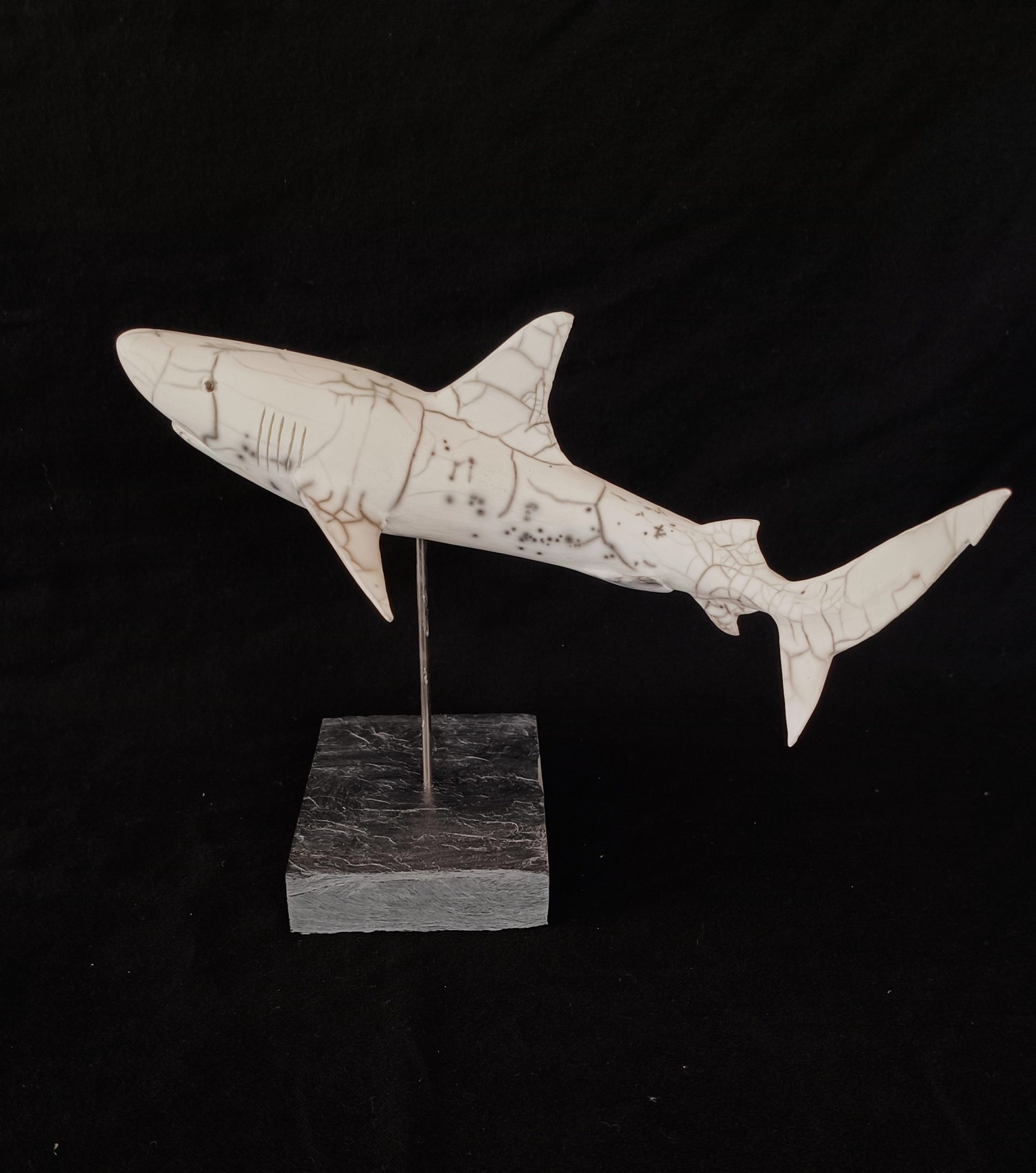 Sculpture en raku, oeuvre unique et originale de Laurent Yvelin