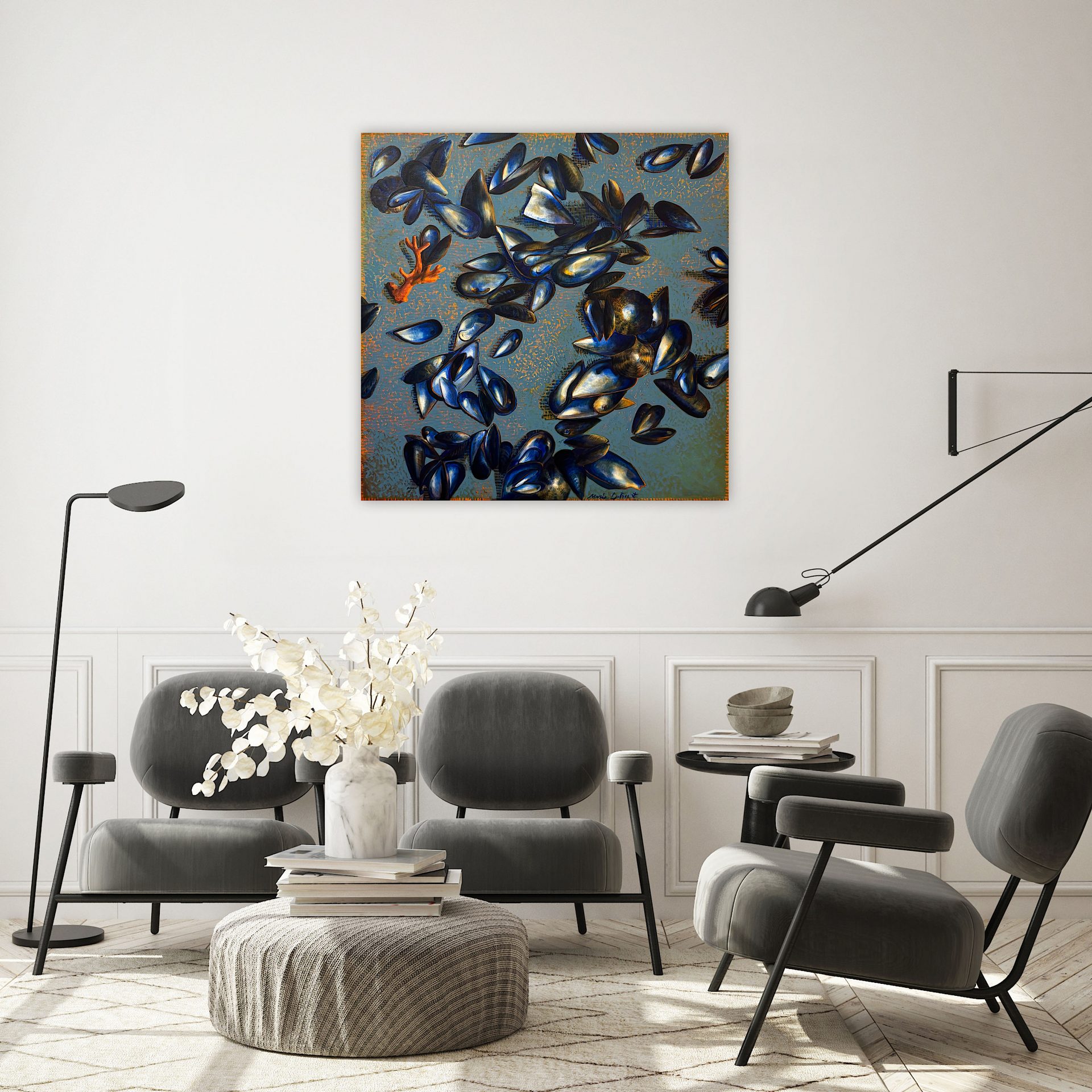 Marie Détrée - Atlas, 100x100