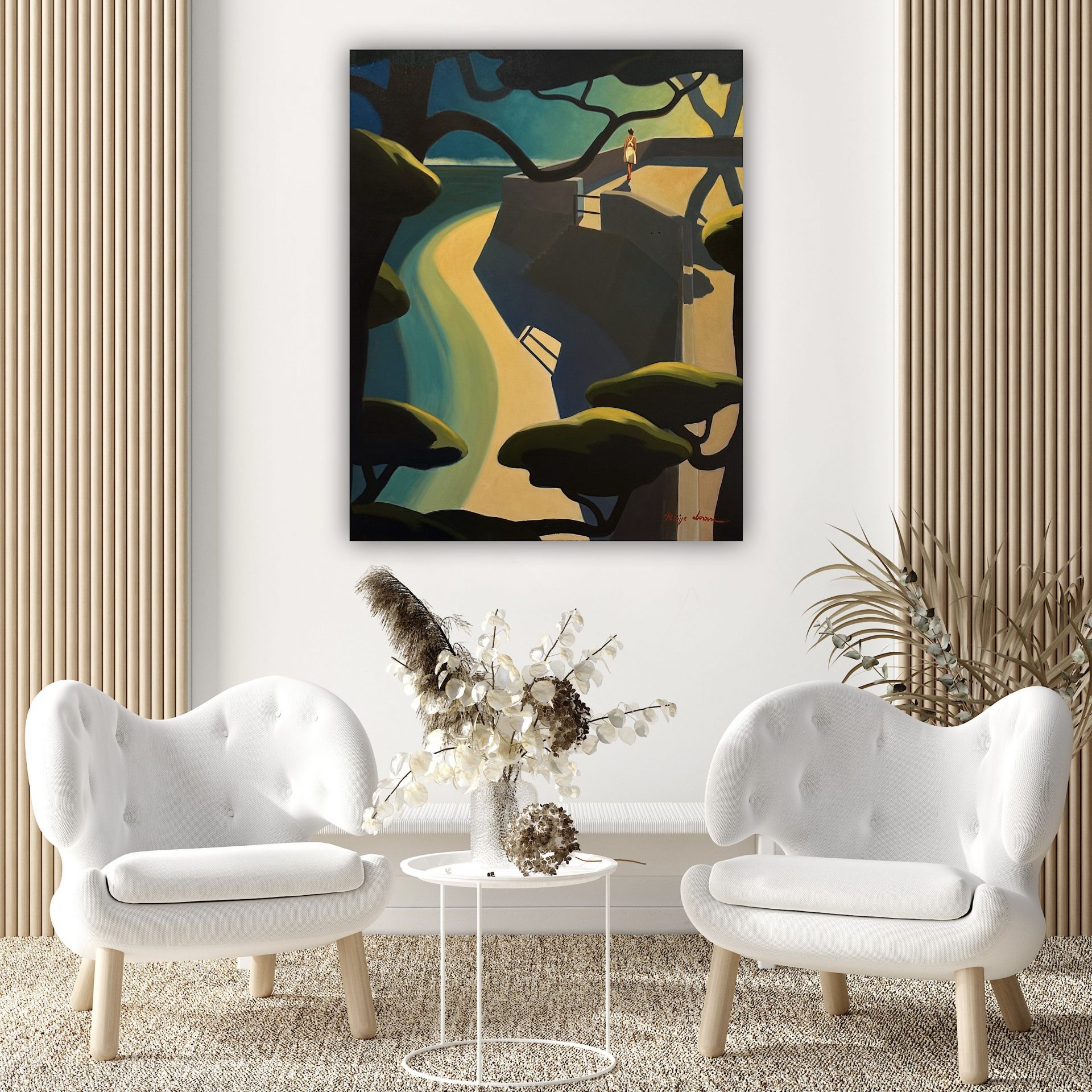 Philippe Leroux - Rêve doré, 100x81