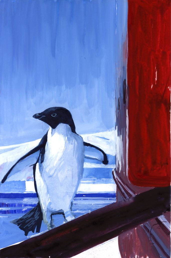 Gouache sur papier, oeuvre unique et originale de Jonathan Florent ⚓️