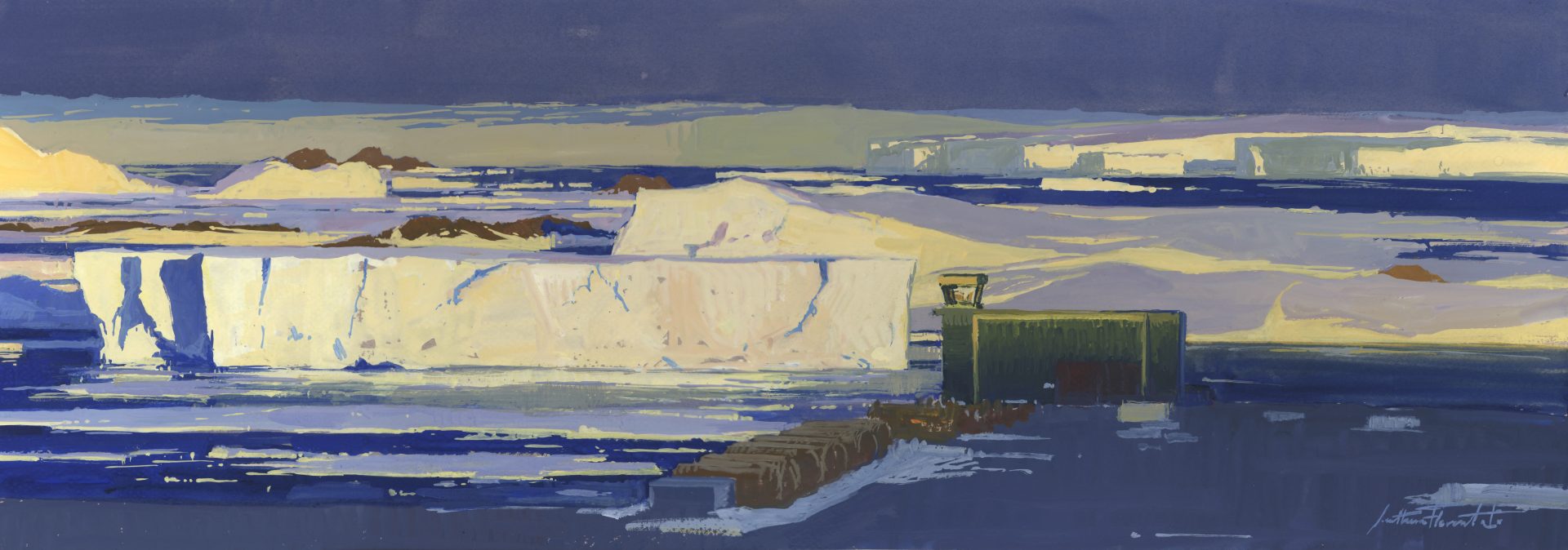 Gouache sur papier, oeuvre unique et originale de Jonathan Florent ⚓️