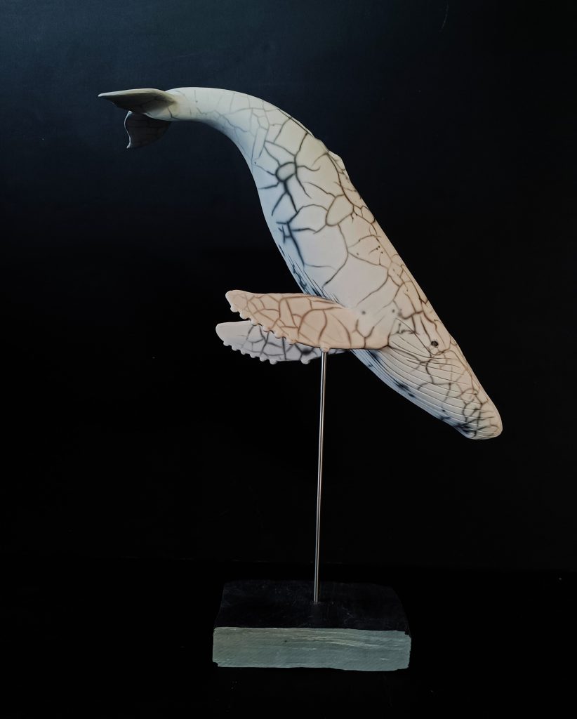 Sculpture en raku, oeuvre unique et originale de Laurent Yvelin