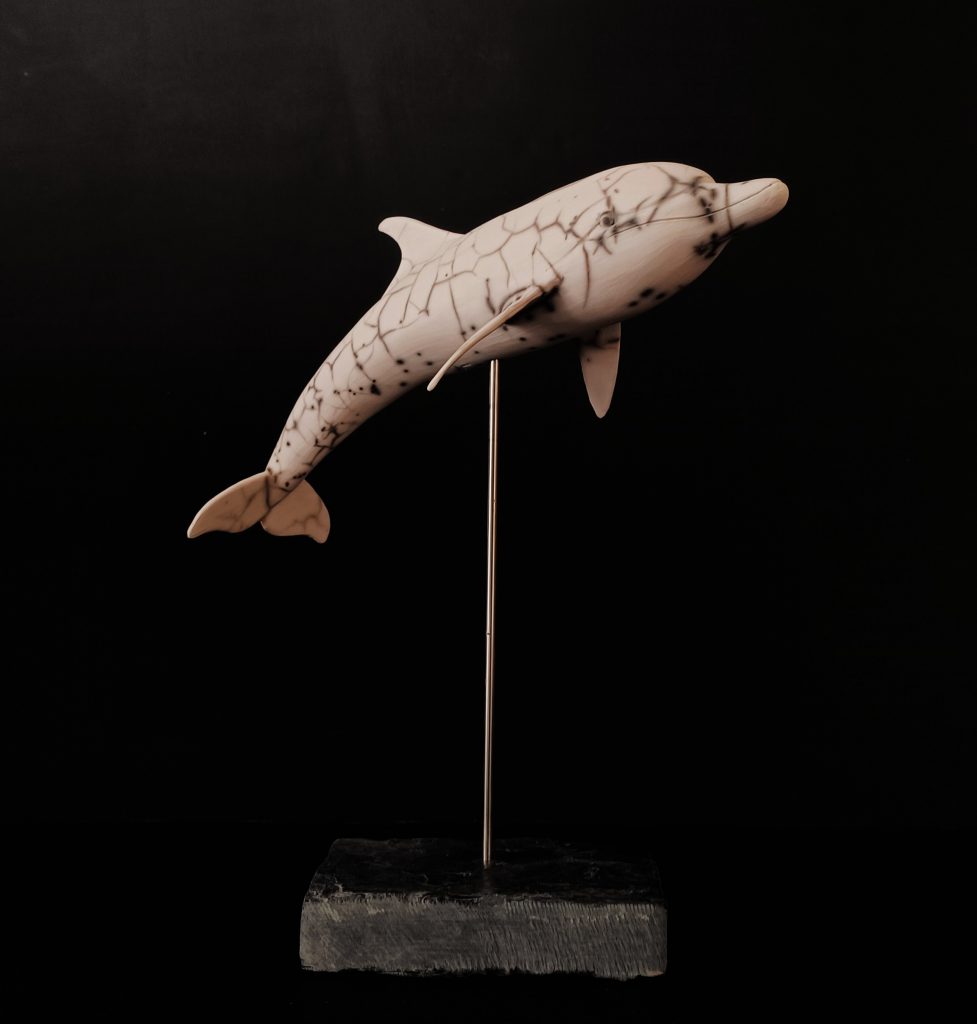 Sculpture en raku, oeuvre unique et originale de Laurent Yvelin