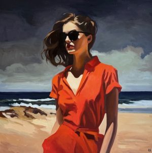 Orange dress