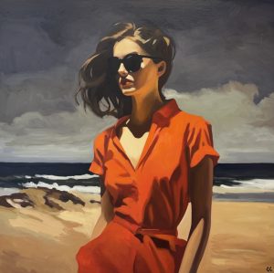 Orange dress
