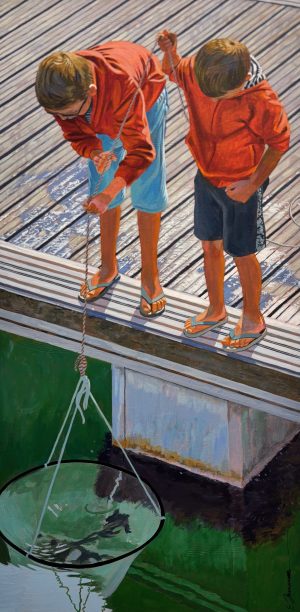 Enfants sur le port