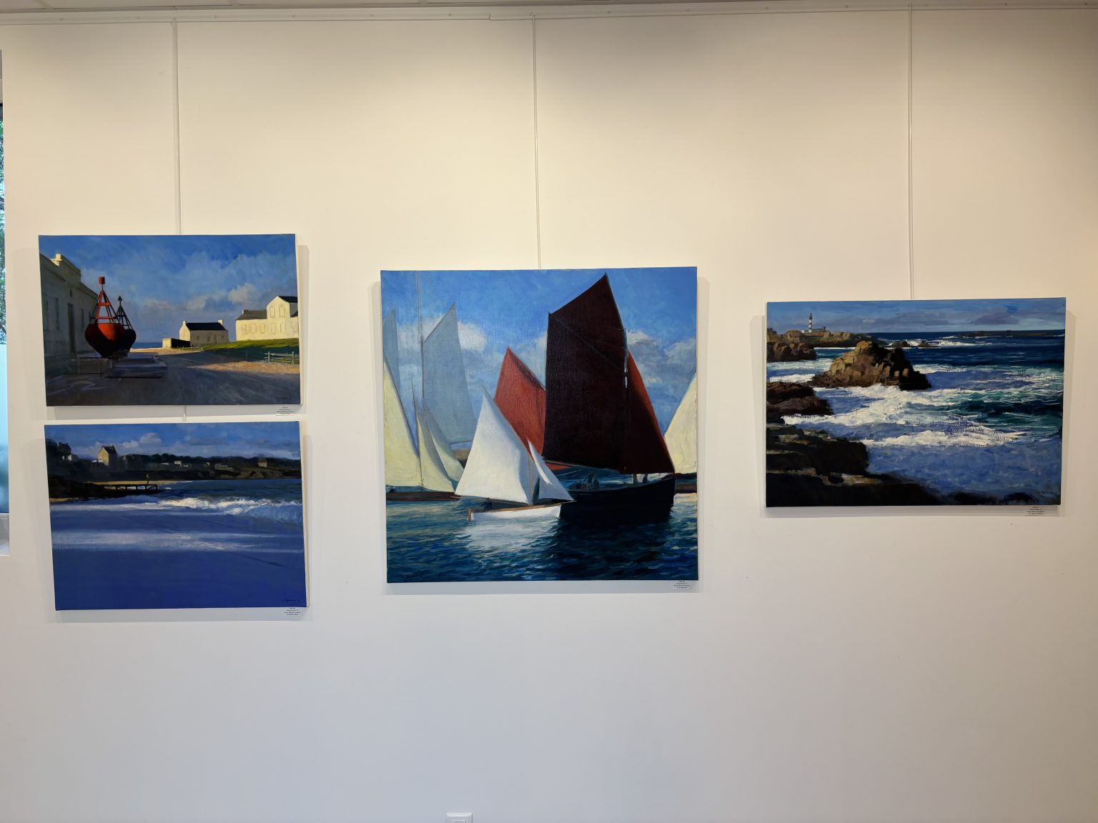 Photo de la Galerie l'Art des Marines : exposition d'olivier Desvaux et Sylvie du Plessis, Peintres officiel de la Marine à Rouen 7