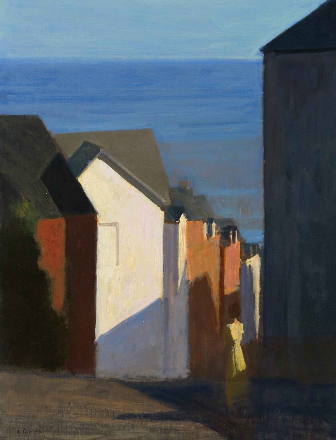 Les bonheurs d'un été, 65x50cm Peinture sur toile, oeuvre unique et originale de Olivier Desvaux ⚓️ Artiste Peintre Officiel de la Marine