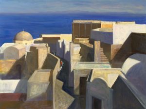 Les cimes de Santorin