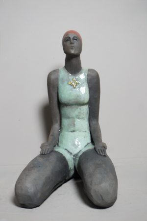 Nageuse en méditation