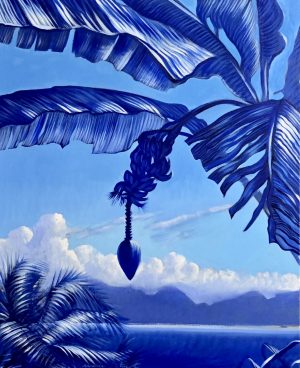Fleur bleue de bananier