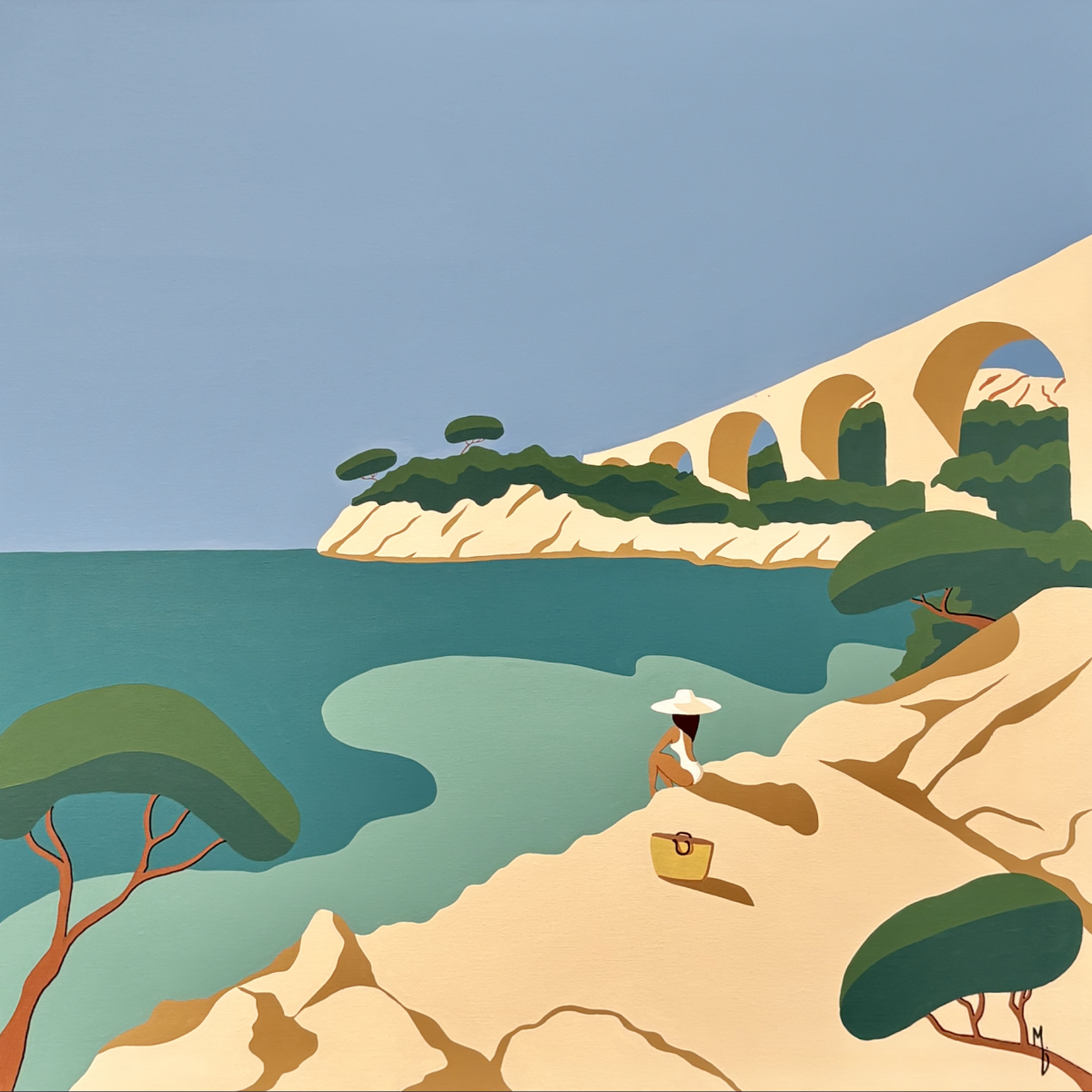 Peinture sur toile, oeuvre unique et originale de Marie Deforche