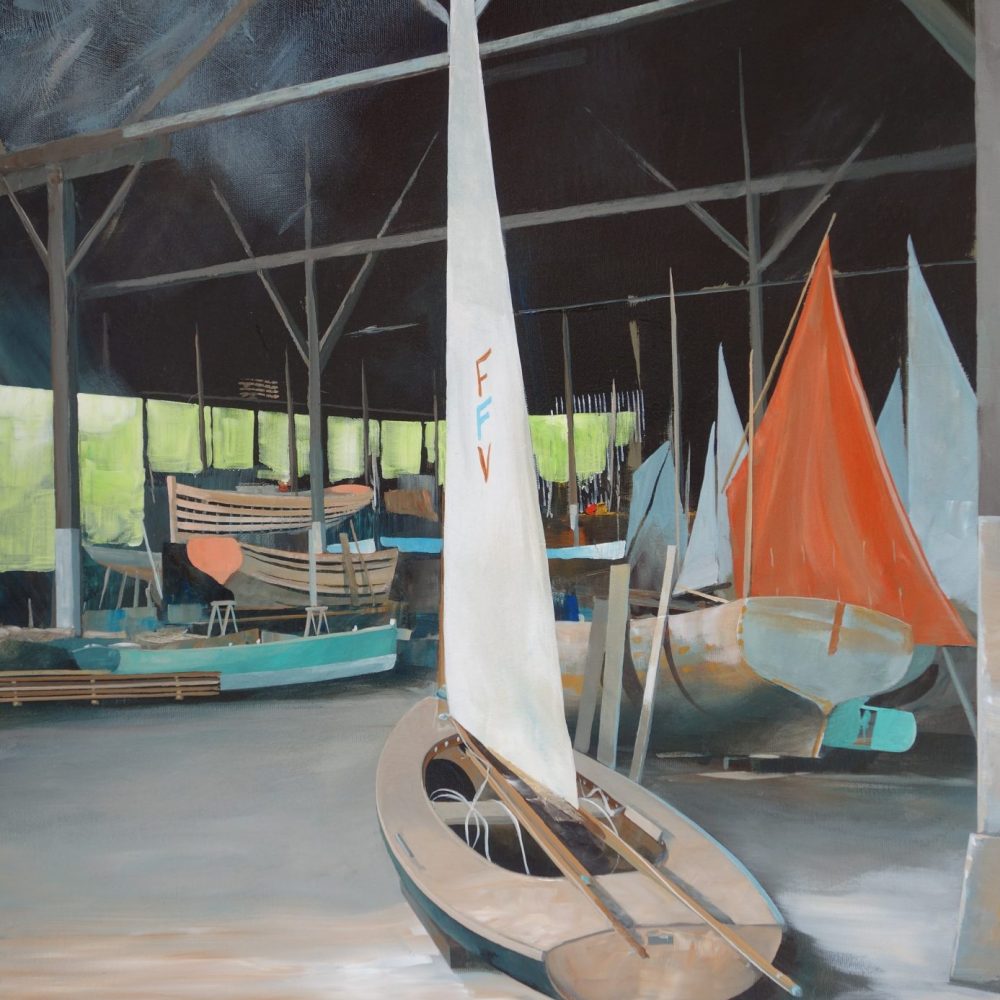 bateau voilier peinture marine chantier naval galerie d'art l'art des marines rouen Christophe grimonpon maritime