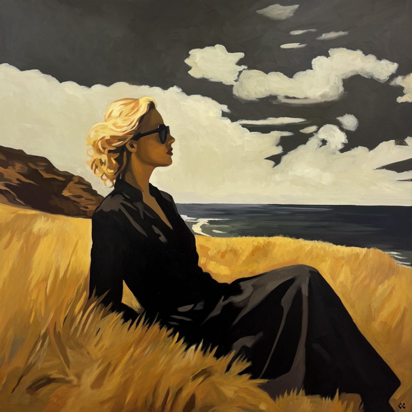 Peinture sur panneau de bois, oeuvre unique et originale de Chris Carolina
